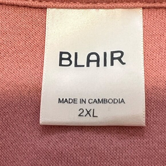 Blair Plus Size 2XL Pink Lightweight Jacket Pockets Long Sleeve Warm Casual Y2K - Picture 2 of 16